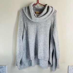 Anthropologie Kaisley Alpaca Blend Oversized Cowl Neck Sweater Grey size M